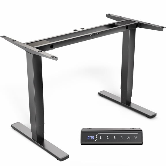 VIVO Black Electric Dual Motor Standing Desk Frame for 41 to 92 inch Table Tops