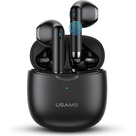 for Huawei Honor 30 Pro Wireless Earbuds, Bluetooth 5.0 Headphones in Ear with Charging Case, Hands-Free Headset with Mic, Hi-Fi Stereo Sound, Touch Control - Black