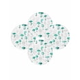 thumbnail image 7 of 15 Inch Round Placemats Set of 4, Teal Mushroom Non Slip Heat Insulation PP Table Mats, Vintage Botanical Autumn Farmhouse Washable Place Mats for Kitchen Dining Party Table Decor, 7 of 7