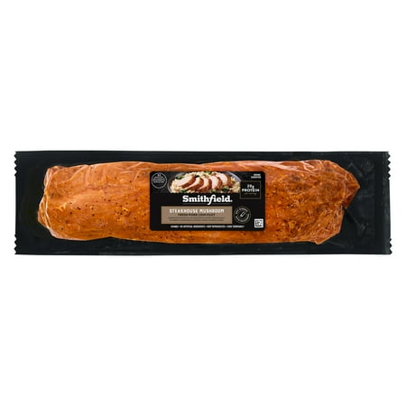 Smithfield Marinated Steakhouse Mushroom Fresh Pork Loin Filet, 1-2.5 lb, 20 Grams of Protein Per 4 oz Serving