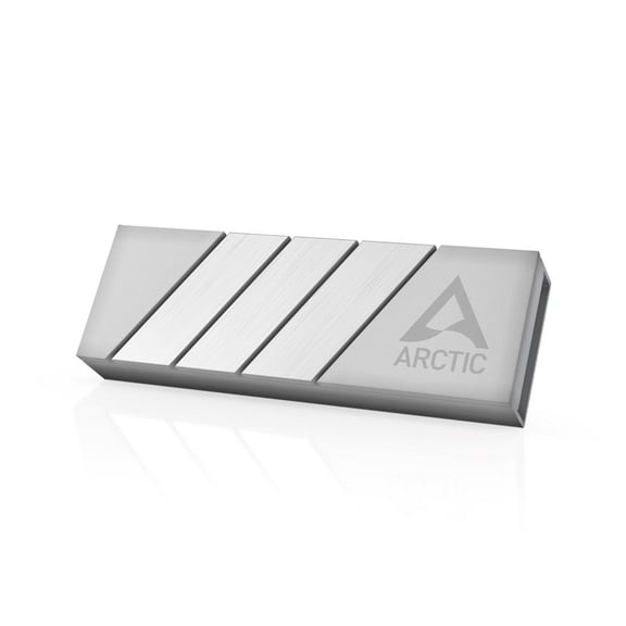 Arctic M2 Pro Heatsink Cooler for M.2 2280 SSD with ARCTIC TP-3 thermal pads compatible with PC and gaming consoles for dual and single-sided SSDs Silver