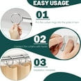 thumbnail image 5 of 60Pcs Gold Curtain Rings and 60 Pcs Curtain Drapery Pin Hooks,Gold Shower Curtain Hooks for Drapes,32mm Internal Diameter for Window, Shower Curtain, 5 of 6