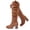 Tan 702, variant on Love Steetly Women's Extra Wide Calf Knee High Boots, Slouchy Ruched Shaft, Chunky Block Heel Side Zip Casual Winter Tall Boots.