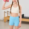 thumbnail image 4 of Zshosam Toddler Shirts Girls Baby and Toddler Girls' Cotton Bike Shorts Cotton Bike Shorts Soft Pull-On Safety Shorts for Daily Wear Size 7T 8T,(Light Blue 7-8 Years), 4 of 6