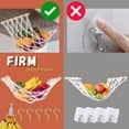 thumbnail image 4 of Elegant Fruit Hammock, Hanging Fruit Basket Macrame Boho Modern Design for Kitchen Under Cabinet Produce Storage, Avoid Bruising Clutter-Free Organization, Large Size Kitchen, 4 of 7