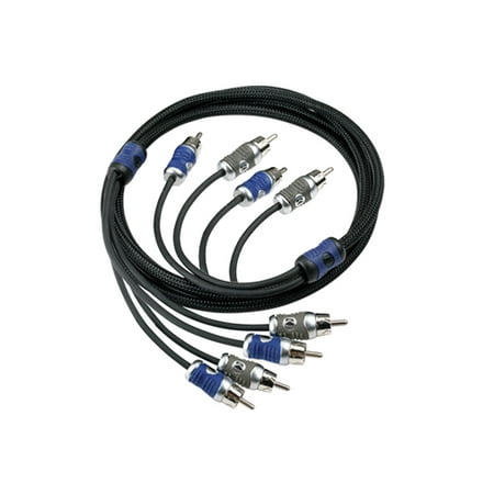 UPC: 0713034089025 | Kicker QI46 (46QI46) 4-Channel Signal Cable 19.7FT