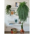 thumbnail image 5 of GnFlus Large Fake Ferns 59 Fronds leaves 57" Long Big Boston Fern Fake Plants Hanging Shrubs for Home Garden Porch Farmhouse Decor, 5 of 6