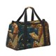 thumbnail image 2 of Fotbe Leopard Reading Tarot Cards Bolsa de Viaje con Estampado, Bolsa de Fin de Semana para Mujer con Compartimento para Zapatos, Bolsa de Gimnasio con Bolsillo Húmedo, 2 of 7