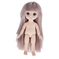 thumbnail image 1 of 13 articudo articudo móvil desnudo articuda cuerpo de muñeca con peluca de cabellero accesorio de piezas de bricoje 16cm con flequillo Yotijar BJD Doll Body, 1 of 9