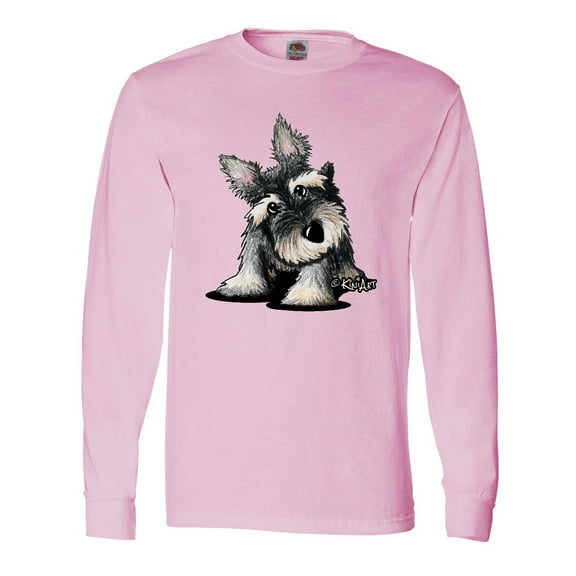 Inktastic Curious Schnauzer Long Sleeve T-Shirt