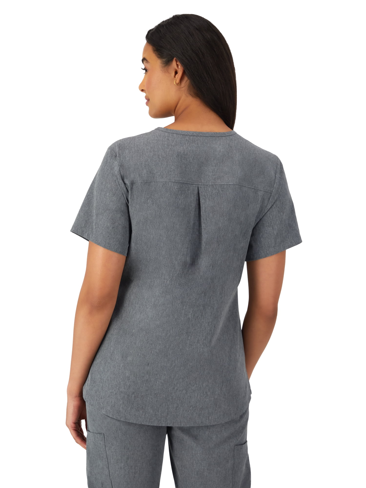 Hanes Women's Scrubs V-Neck Scrub Top, Comfort Fit, 2 Pockets, Sizes XS-3XL