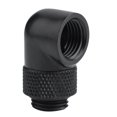 thumbnail image 2 of Conector de tubo giratorio de 90 grados NikouMX de latón negro Plata, 2 of 8