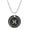 Black Gemini, variant on Women's Men's Stainless Steel Round Coin Constellation Necklace Horoscope Jewelry Black Taurus