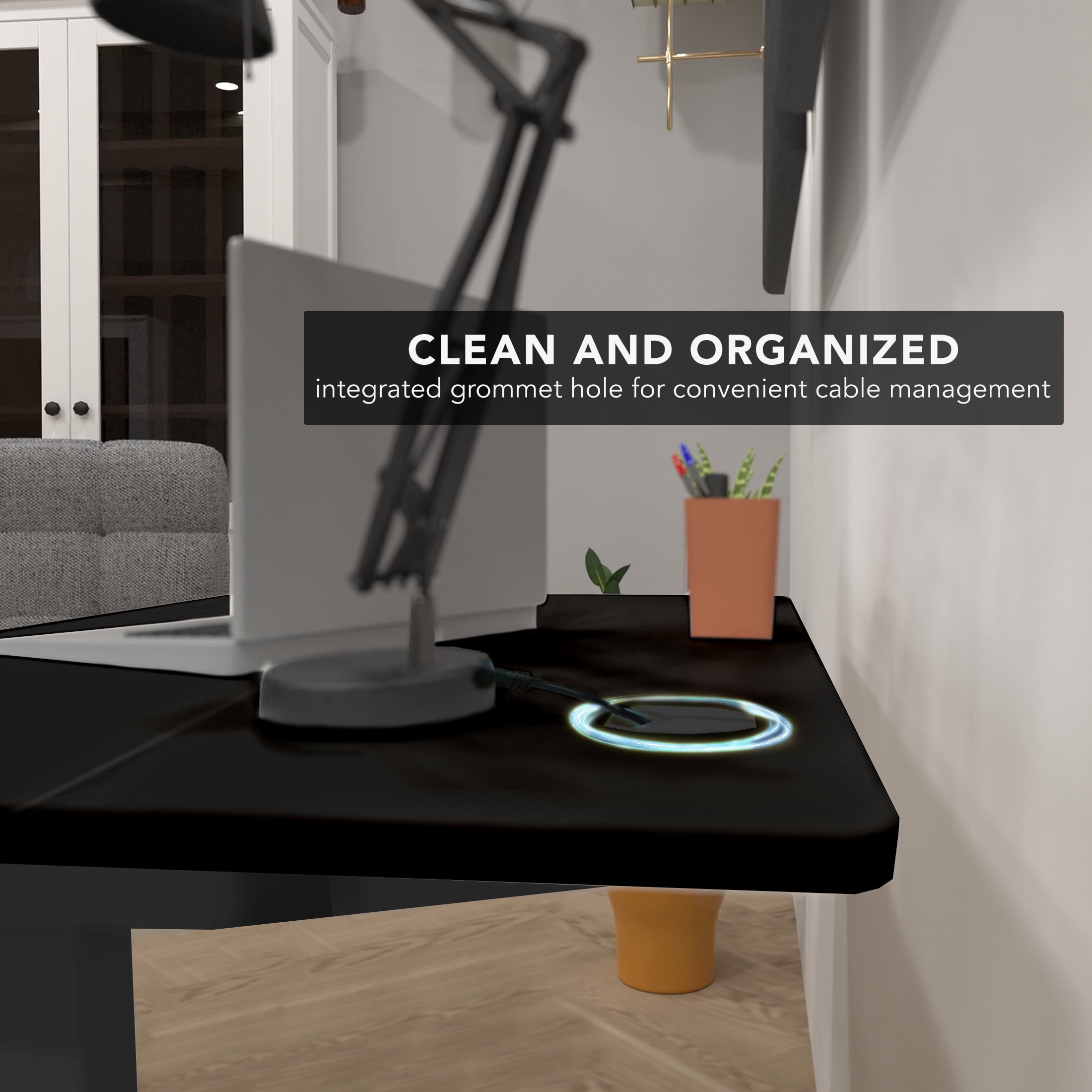 Electric Standing Desk with 40" x 24" Tabletop