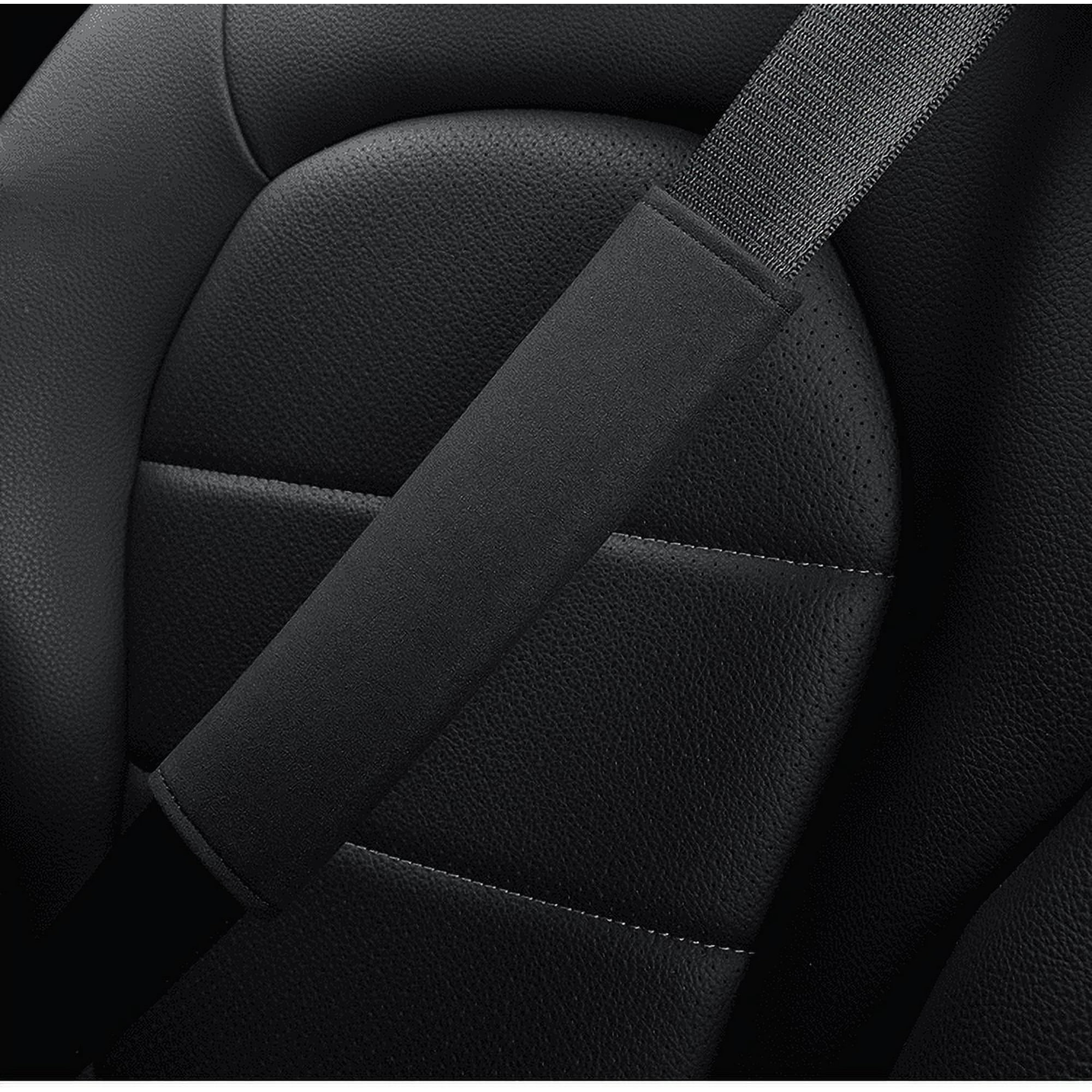 Suitable for BMW suede seat belt shoulder cover 1 series 3 series 5 series 7 series X5X3X2X1 safety belt protective cover pair black Walmart