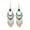 B, variant on HUANLEDASH 1 Pair Women Hook Earrings Hollow Out Bohemian Tassel Retro Ethnic Feather Party Performance Dangle Earrings Long Hanging Earrings