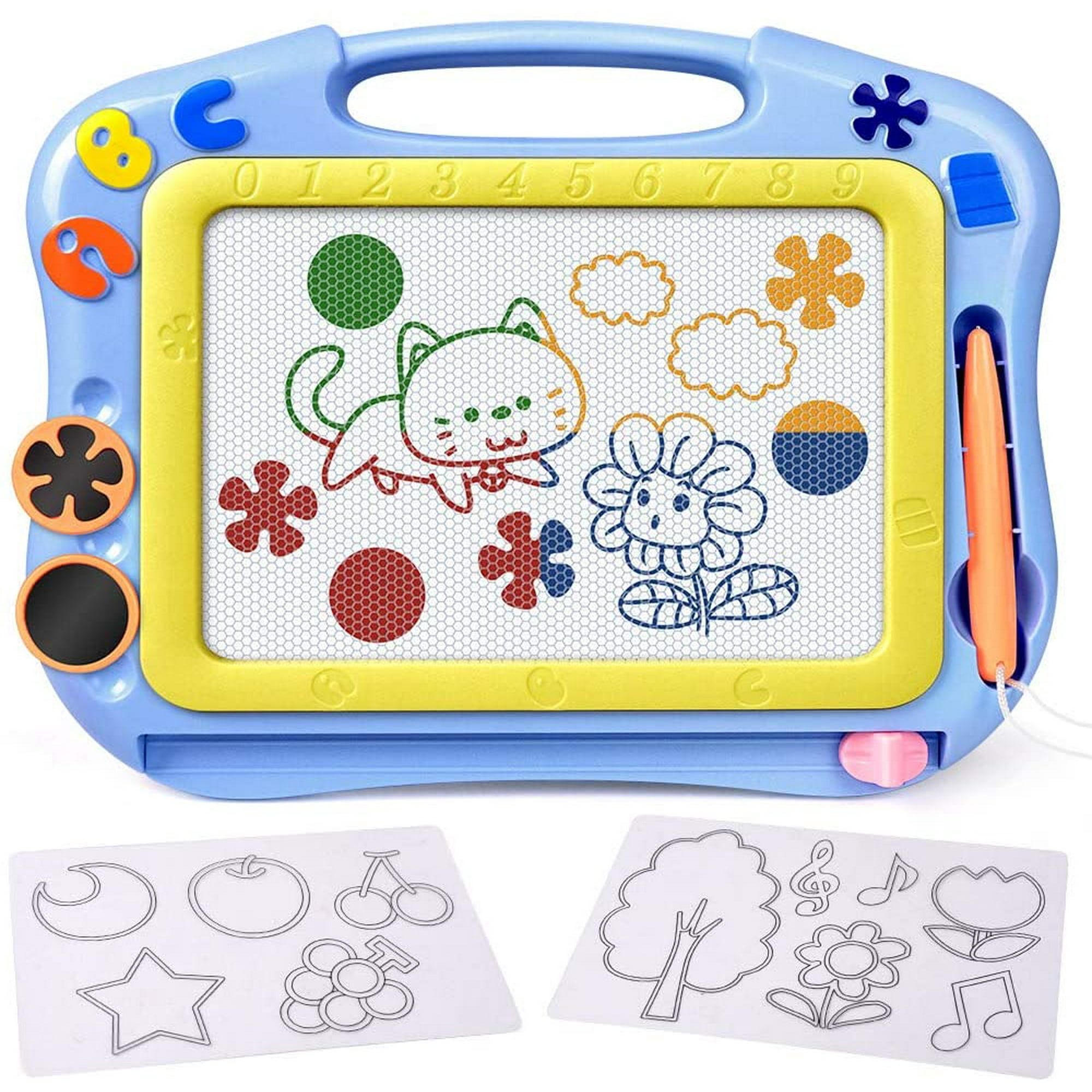 Carnet De Dessin Effaçable Pour Enfants 3-8 Ans – 14 Pages, 12 Stylos, Lingettes – Portable, Voyage, Sans Désordre – Apprentissage Et Créativité