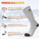 thumbnail image 2 of Calcetines térmicos para hombre y mujer, calcetines de esquí largos y gruesos con batería eléctrica recargable para senderismo en invierno, camping, motociclismo, correr, color gris, 2 of 5