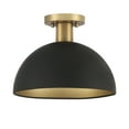 thumbnail image 3 of Trade Winds Hazel 1-Light Ceiling Light in Matte Black with Natural Brass, 3 of 4