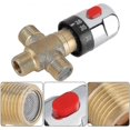 thumbnail image 5 of Water Heater Temperature Limiter, Thermostatic Mixing Valve Brass Mixing Valve Water Temperature Hose Basin Thermostat Control, 5 of 5