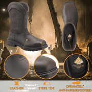 Herman Survivors Mens Granite Pull On Steel Toe Work Boots
