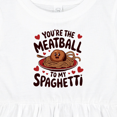 thumbnail image 4 of Inktastic You're the Meatball to My Spaghetti Cute Food Pun Girls Baby Dress, 4 of 5