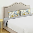 thumbnail image 3 of Yayeee Pillowcase King Size Set of 2 Satin Wrinkle Resistant Pillow Case, Yellow Floral, 3 of 7