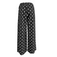 thumbnail image 7 of COMVALUE Palazzo Pants for Women Wide Leg Flowy Pants with Pockets Elastic Mid Waist Summer Beach Vacation Outfits Lightweight (Black, S), 7 of 7