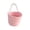 Pink, variant on Hyknon Hanging Storage Basket, Cotton Rope Storage Box with Single Handle, Wall Mount Woven Organizer Bin, Solid Color Multi-Functional Small Hanging Caddy for Bathroom Kitchen Entryway Home Storage