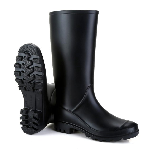 Botas de Goma para Mujer Altura Media, Moda Transpirable Antideslizante Zapatos de Lluvia cómodos Botas de Montar Botas de Lluvia Botas de Lluvia Botas de Tobillo de Goma Altas