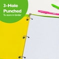 thumbnail image 4 of Filler Paper Loose Leaf 100 Sheet, 4-1" Quad Ruled, 36-Pack, 4 of 4
