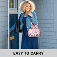 thumbnail image 6 of Pioneer Flower Floral Print Pattern Drawstring Lunch Bag Women - Drawstring Lunch Bag Insulated for Work Office - Stain-Resistant Large Lunchbags for Women with Multi-Pockets, 6 of 6