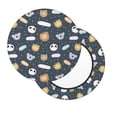 thumbnail image 7 of Uemuo Cartoon Animals Pattern Round Bar Stool Seat Covers Washable Stool Cushion Slipcover Elastic Bar Chair Covers-14 inch, 7 of 7