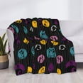 thumbnail image 3 of Goofa The Nightmare Before Christmas Pattern Fleece Throw Blanket for Couch, Soft Checkered Flannel Blanket for Sofa, Warm Cozy Decorative Blanket Fall Decor Gift-60"x50", 3 of 6