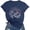 Navy, variant on Womens Short Sleeve Shirts Oversized Tees Crew Neck Graphic Print Y2K Vacation Tops