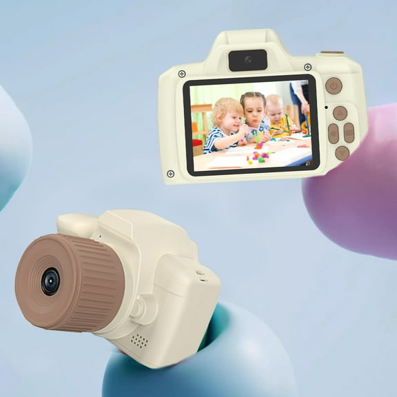 Digital Camera Gift, H10 Children's Camera Can Take Photos Mini SLR Auto Focus Puzzle Game HD Front And Rear Camera Filter Function Baby Toy Gift 2.4-inch Screen 32GB