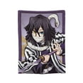 thumbnail image 7 of Ultra Soft Throw Plush, Demon Slayer Iguro Obanai Bedding Fleece Blanket for Sofa Bed Travel 40"x30", 7 of 7