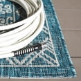 thumbnail image 4 of SAFAVIEH Courtyard Emmett Bordered Indoor/Outdoor Area Rug, Blue/Grey, 6'7" x 9'6", 4 of 12