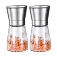 thumbnail image 1 of Salt And Pepper Grinder,glass Refillable Stainless Steel Salt And, 1 of 5