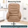 thumbnail image 2 of Eurhowing Thick Seat Cushion with Backrest, Velvet Back & Butt Support Office Chair Cushion, Chair Pad for Home Office, Khaki, 2 of 13
