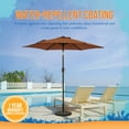thumbnail image 5 of Bistro 7.5-ft Hexagon Market Umbrella - Coffee - Polyester Canopy, 5 of 7