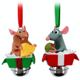 thumbnail image 3 of Disney Parks Remy and Emile Ratatouille Christmas Bell Ornament Set New with Tag, 3 of 3