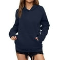 thumbnail image 2 of BLCHUNen Fleece Hoodies for Women Pullover Long Sleeve Tops Workout Sports Gym Active Athletic Casual Sweatshirts with Pocket, 2 of 7