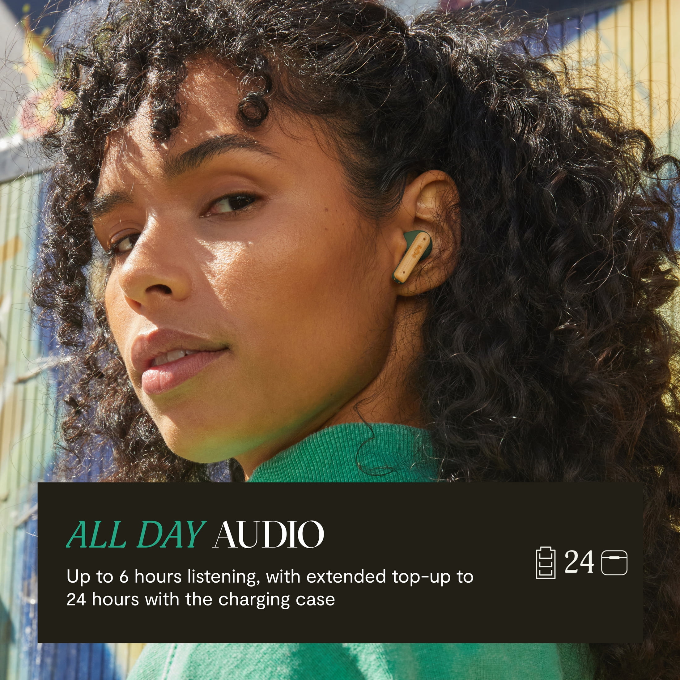 House of Marley Little Bird True Wireless Earbuds - Green