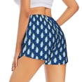 thumbnail image 3 of Sigee Beautiful King Penguin Pattern for Women's Athletic Shorts High Waisted Running Shorts Pocket Sporty Short Gym Elastic Workout ShortsSmall, 3 of 9