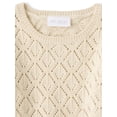 thumbnail image 2 of The Children's Place Girls Long Sleeve Scalloped Pointelle Sweater, Sizes XS-XXL, 2 of 3
