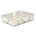 thumbnail image 1 of Contenedor De Condimento De Condimento, Multifuncional Fácil De Limpiar Servido Servicio Servicio Plastic 8 Compartimentos Para Charcuterie Snack Frutas, 1 of 7
