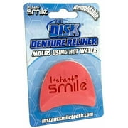 2 Pack Instant Smile Disk Denture Reliner Re Liner Easy to Mold and Remoldable