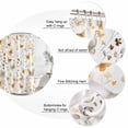 thumbnail image 6 of Orange Floral Spring Waterproof Fabric Shower Curtain,Butterfly Botanical Summer Waterproof Fabric Shower Curtain for Bathroom Curtains Bathtubs Hotel Shower Curtains with 12 Hooks Standard 66x72, 6 of 8