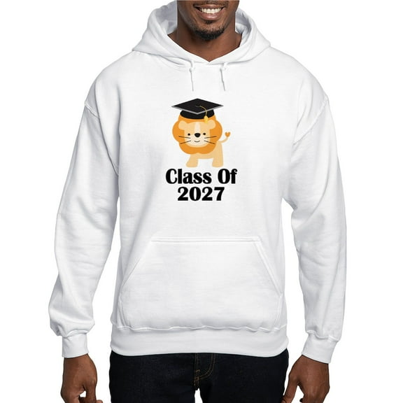 CafePress - Class Of 2027 Graduate (Lion) Hooded Sweatshirt - Pullover Hoodie, Hooded Sweatshirt
